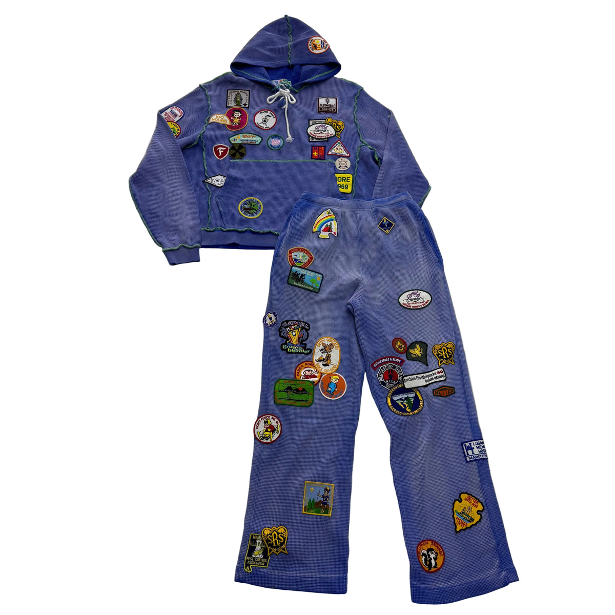 Better With Age 'Gentlemen's Waffle' Blue Sweatsuit