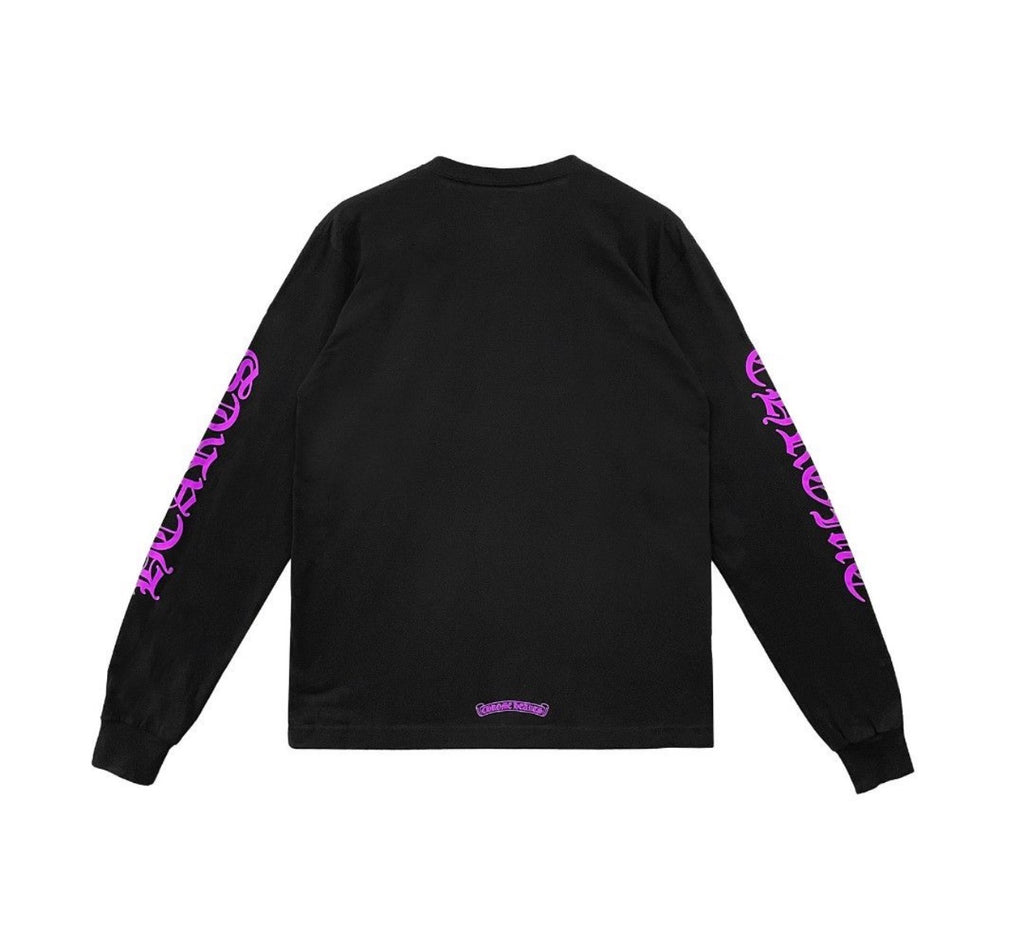 Chrome Hearts Neck Logo Longsleeve Black/Purple