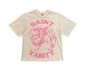 Saint Vanity ‘Griffin’ Tee Cream/ Pink