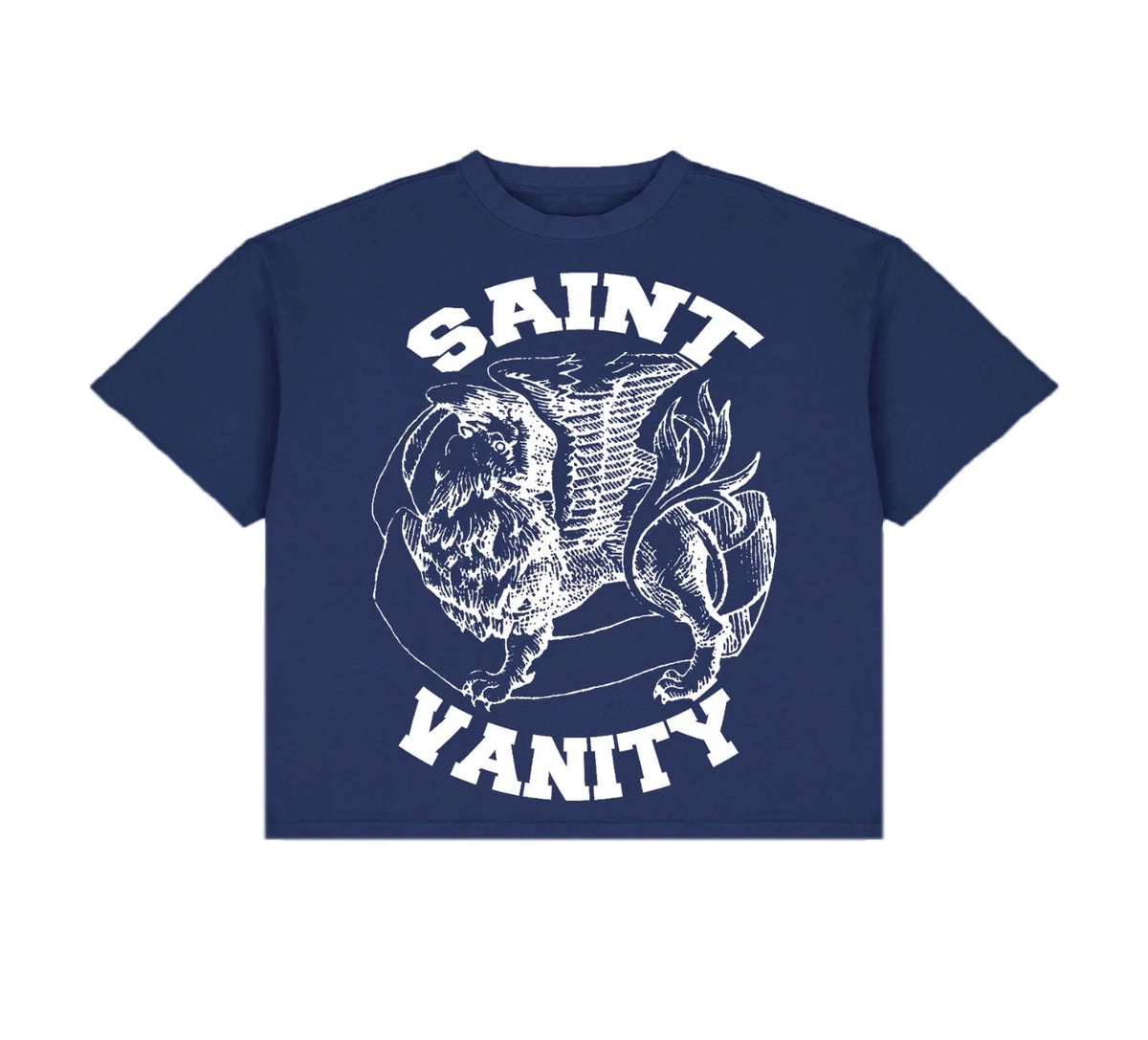 Saint Vanity ‘NYC Griffin’ Tee Navy