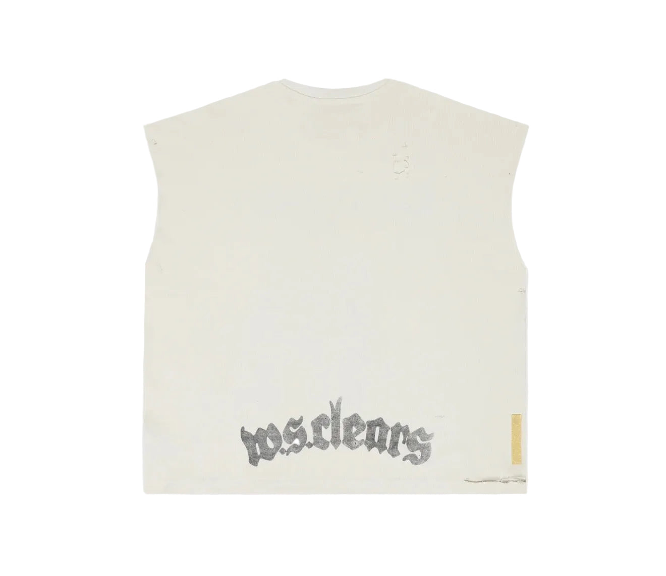 When Smoke Clears ‘Star Head’ Cut Off Tee Cream/ Burgundy