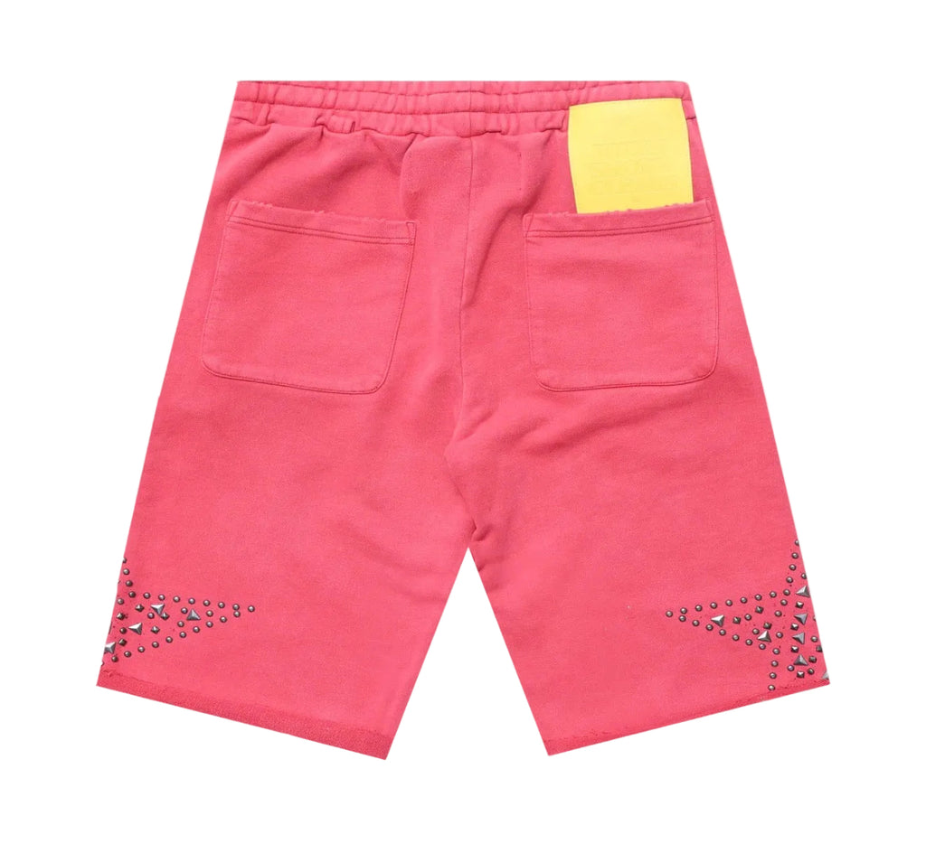 When Smoke Clears ‘Star Studded’ Sweat Shorts Red