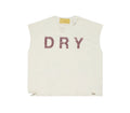 When Smoke Clears ‘Dry’ Cut Off Tee Cream/ Burgundy