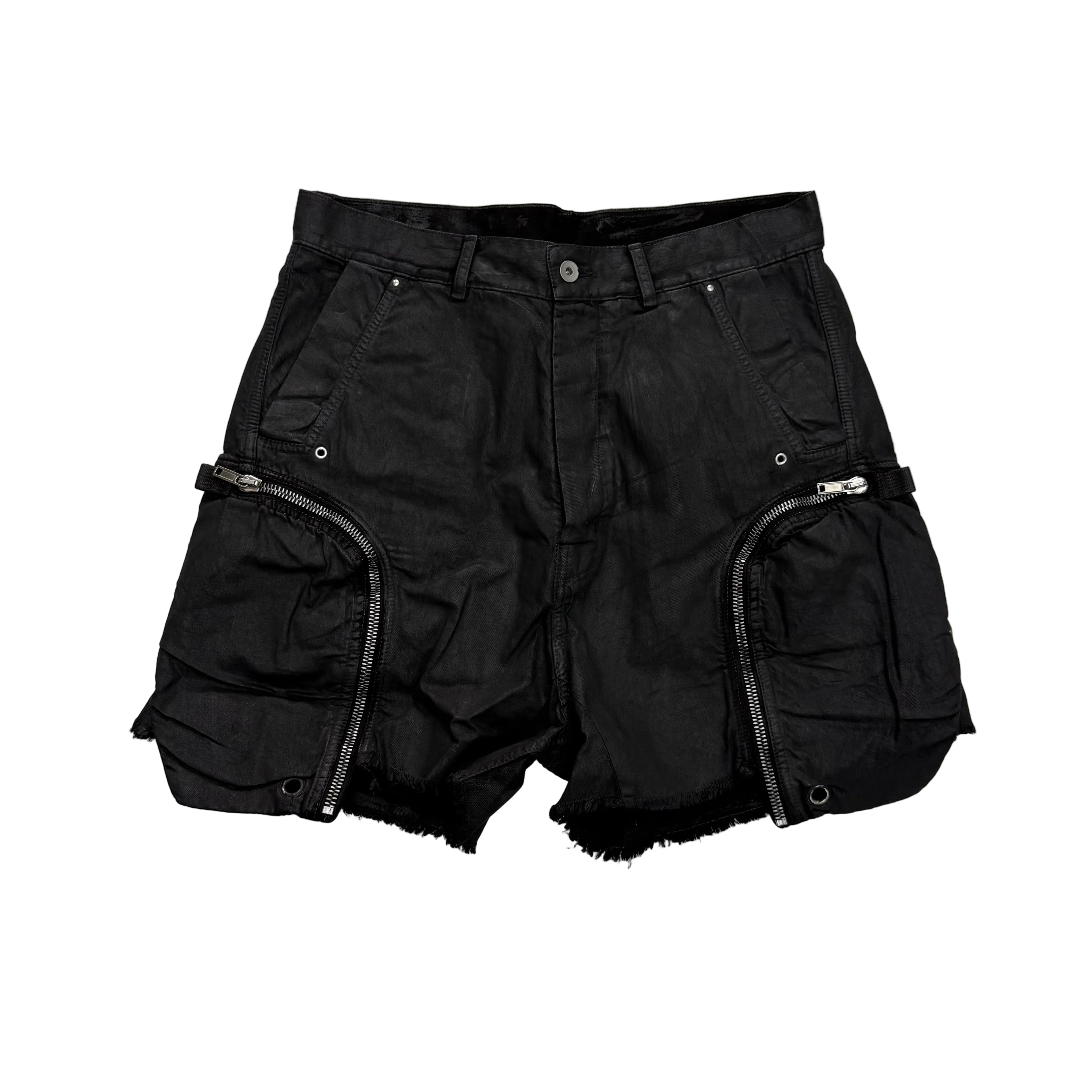 Rick Owens Drkshdws Black Temple Bauhaus Shorts