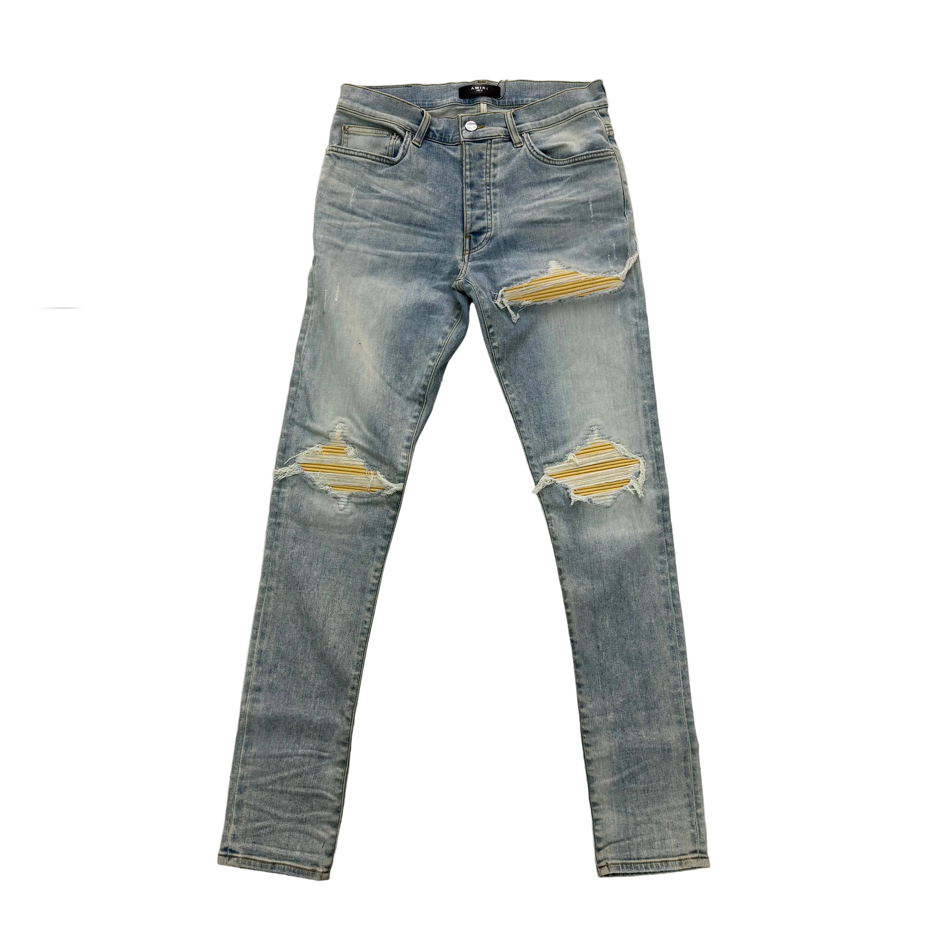 Mike Amiri Light Wash Yellow Patch MX1
