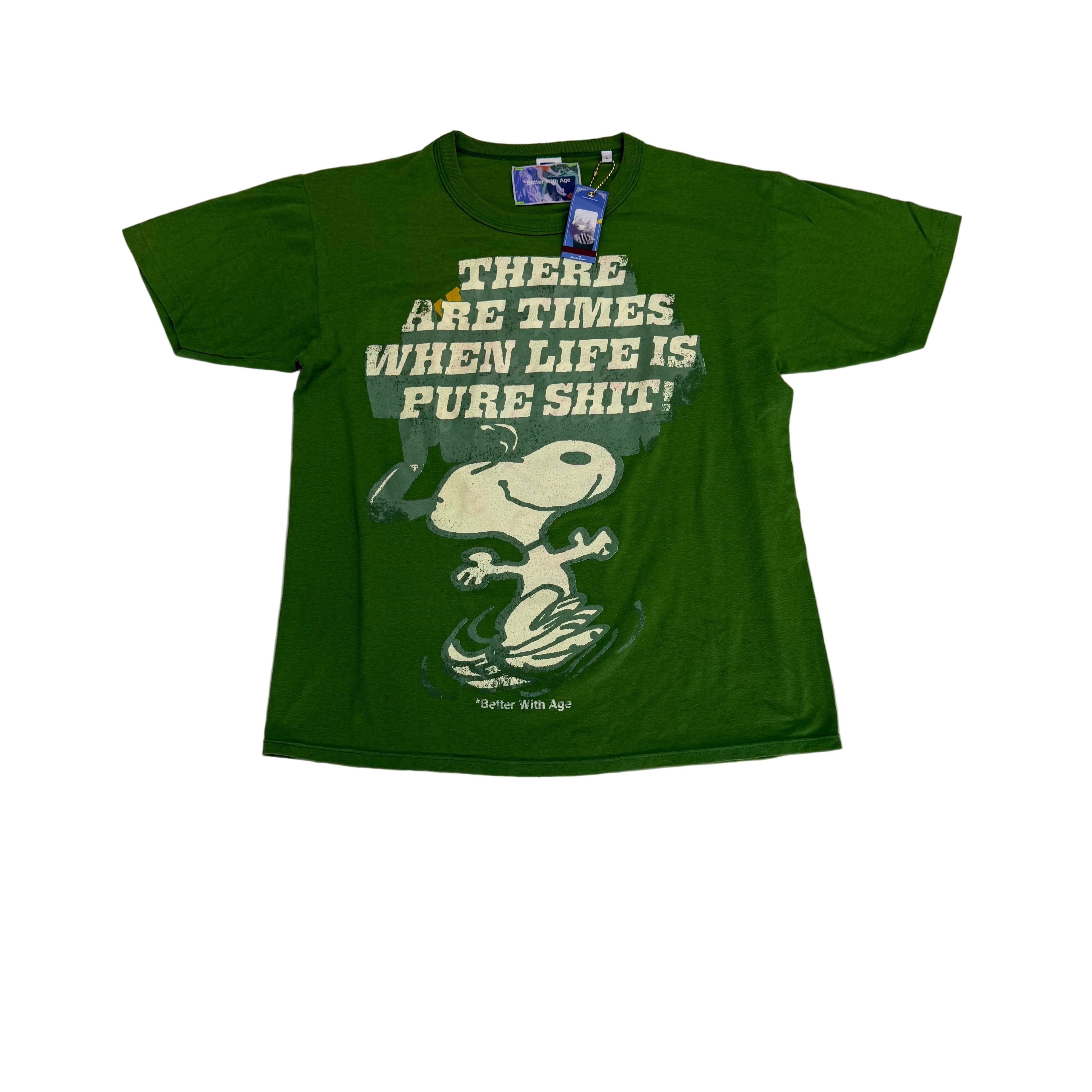 Better With Age SS26 ‘Snoopy’ Tee Lime Green