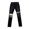 Mike Amiri ‘Bandana Art Patch’ Jeans Black