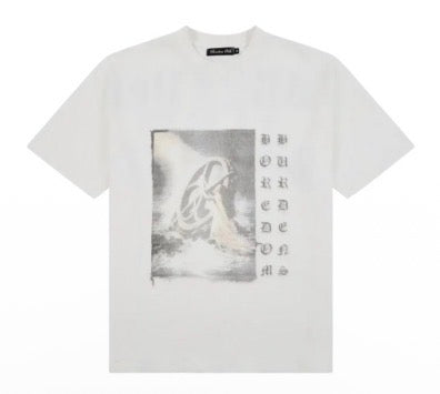 Boredom Kills Washed Up Tee White