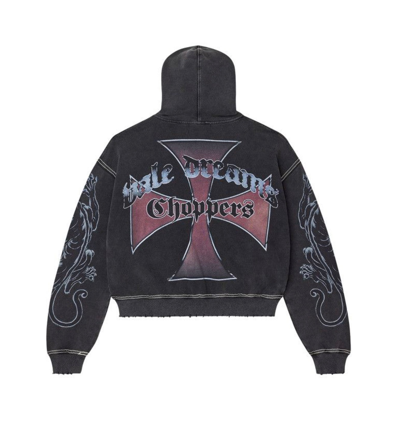 Vale Forever ‘Hardy Boyz’ Zip Up Hoodie Black