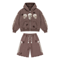 Floor 914 ‘Skull’ Short Set Brown