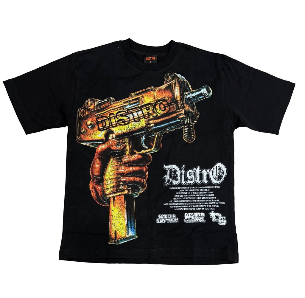 Distro Buy Me Out Of Pain ‘Uzi’ Tee Black