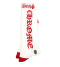 Chrome Hearts White Red Socks
