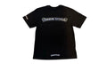 Chrome Hearts Black Metallic Scroll Logo T-Shirt