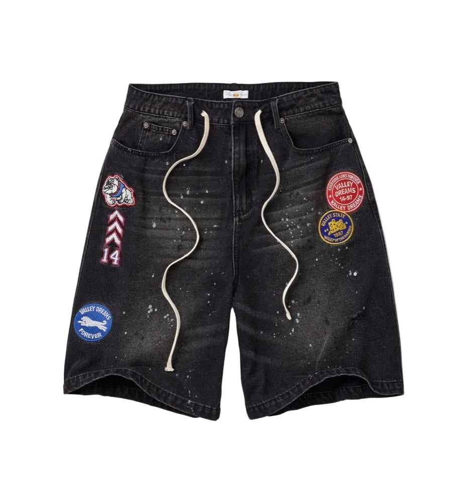 Vale Forever ‘Paradice’ Black Jean Shorts