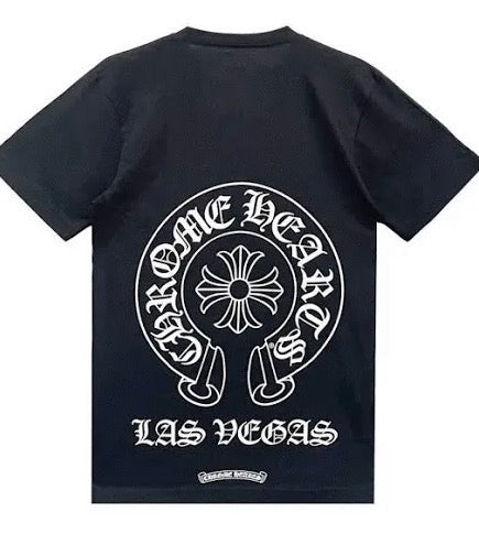 Chrome Hearts Black Vegas Horseshoe Tee