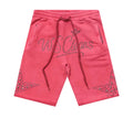 When Smoke Clears ‘Star Studded’ Sweat Shorts Red
