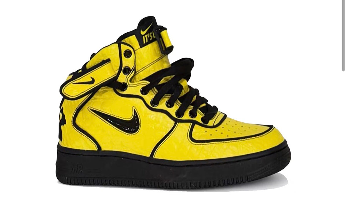 Nike Air Force 1 Mid Lil Yatchy Concrete Boys Opti Yellow