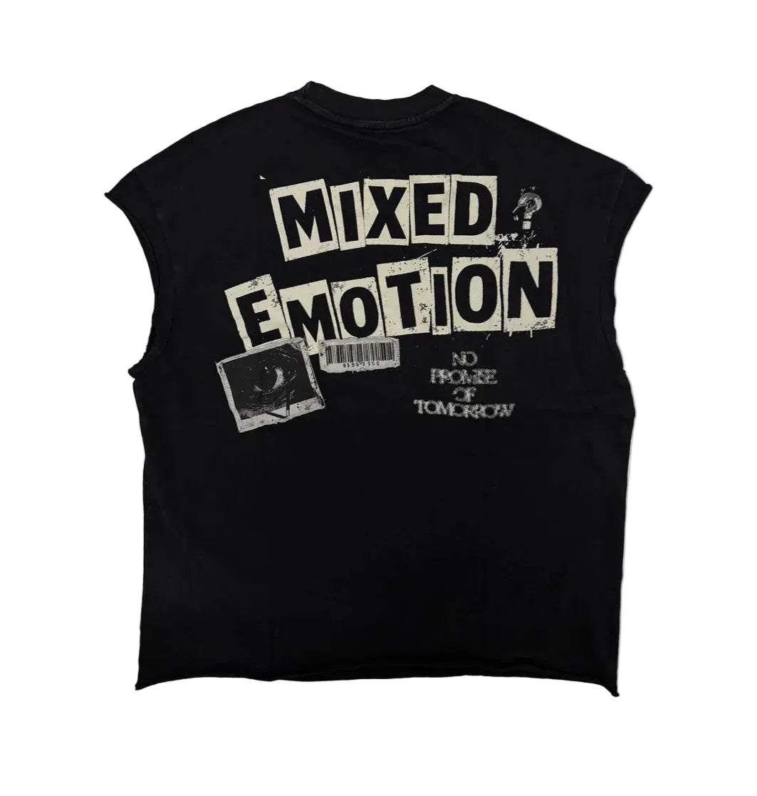 Mixed Emotions ‘Starboy’ Cut Off Tee Black