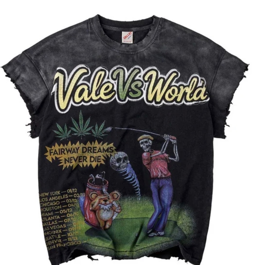 Vale Valley ‘Tiger Hood’ Tank Black