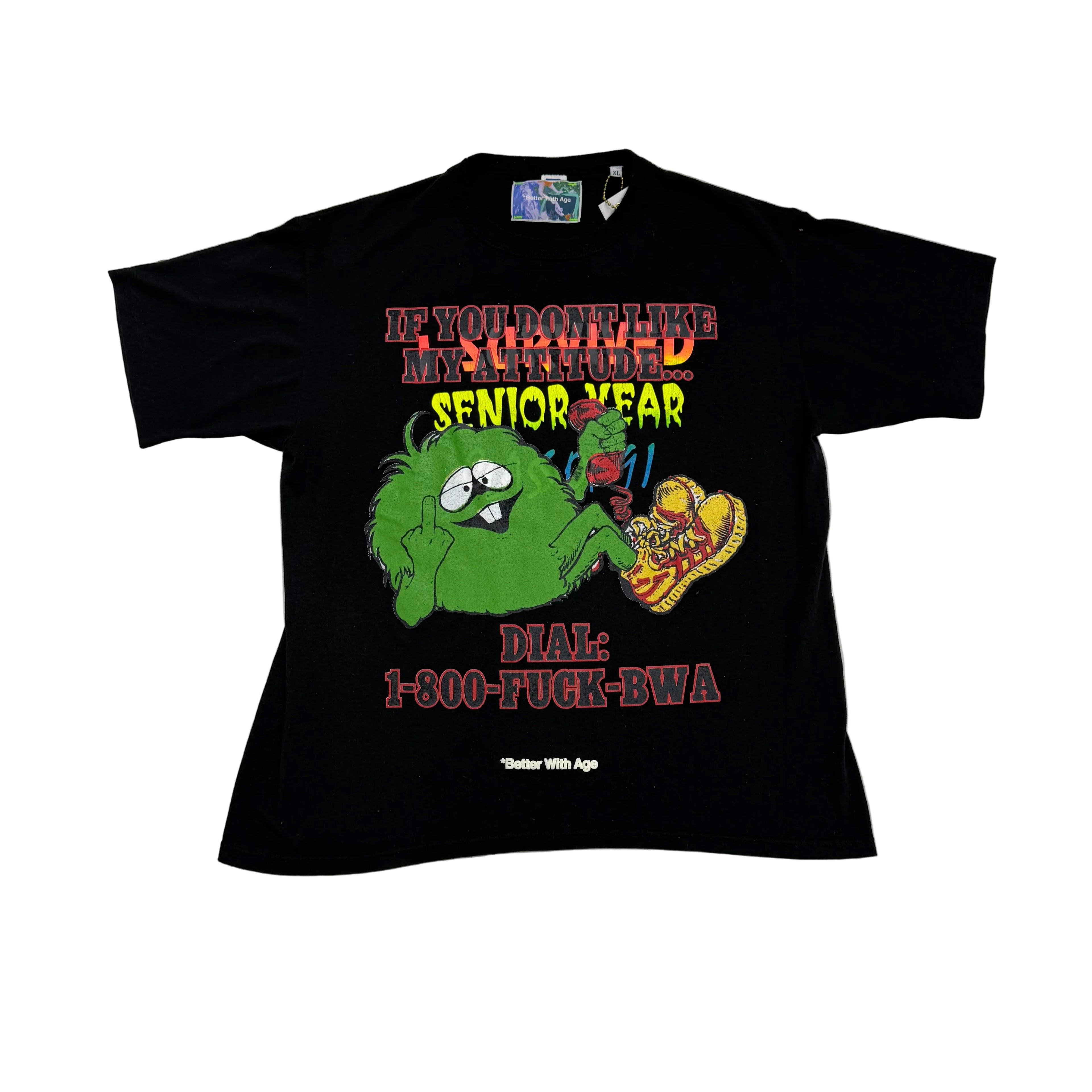 Better With Age ‘Middle Finger’ Tee Black