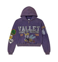 Vale Forever ‘Army Bee’ Zip Up Hoodie Purple