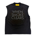 When Smoke Clears ‘Repainted’ Cut Off Tee Black Wash