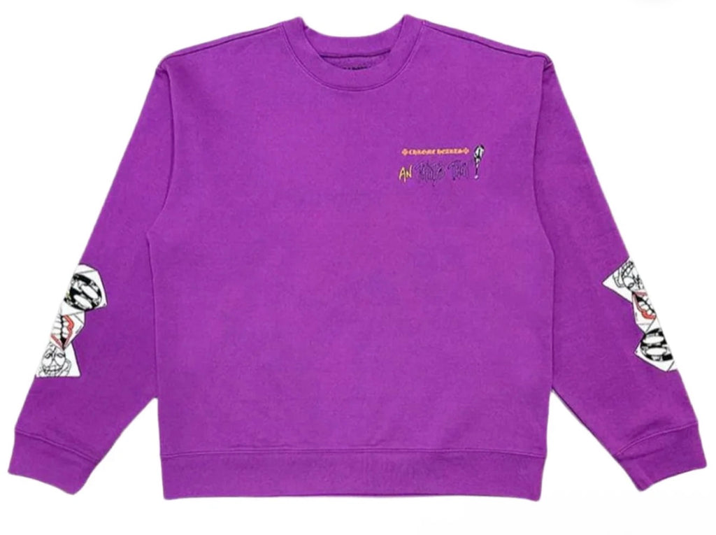 Chrome Hearts x Matty Boy Purple ‘Want More’ Crewneck
