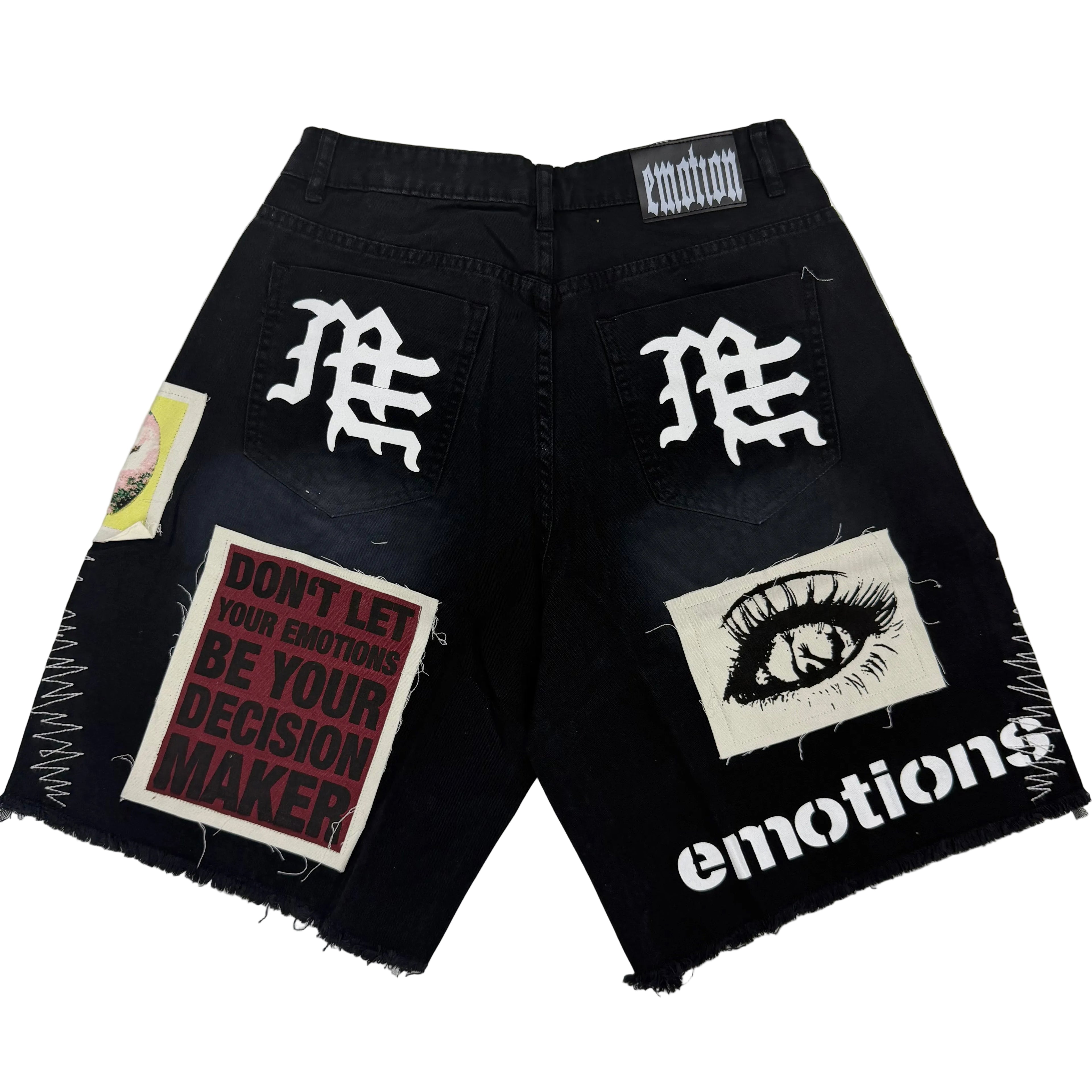 Mixed Emotions ‘Chaos’ Carpenter Shorts Black