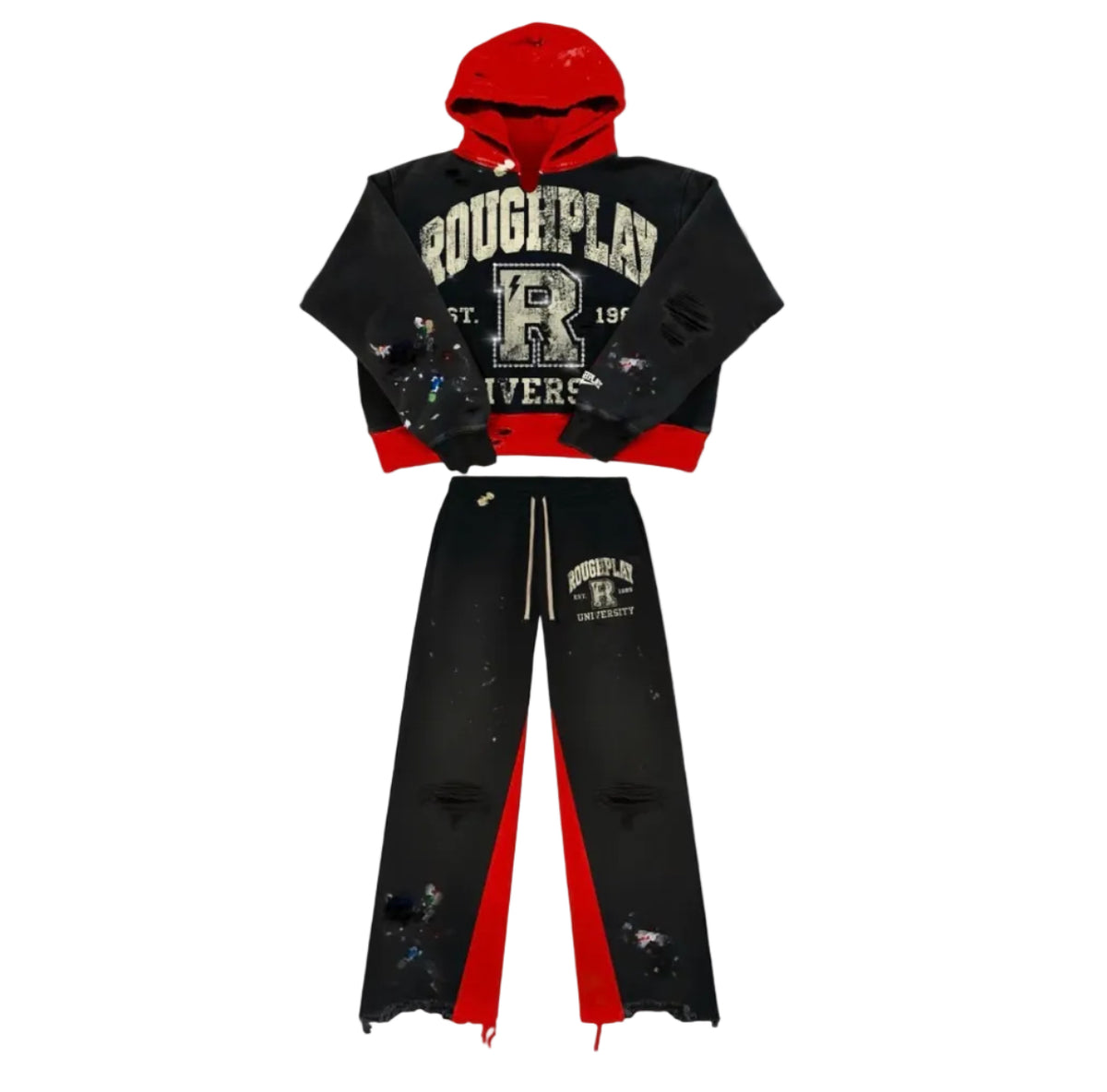 RoughPlay Red Two Tone Sweatsuit