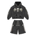 Floor 914 ‘Skull’ Short Set Black