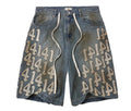 Vale Light Wash White Charm Shorts