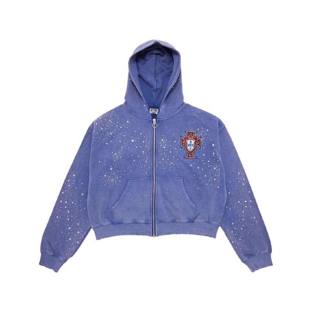 Vale Forever Sea Cluster Zip Up Hoodie Blue