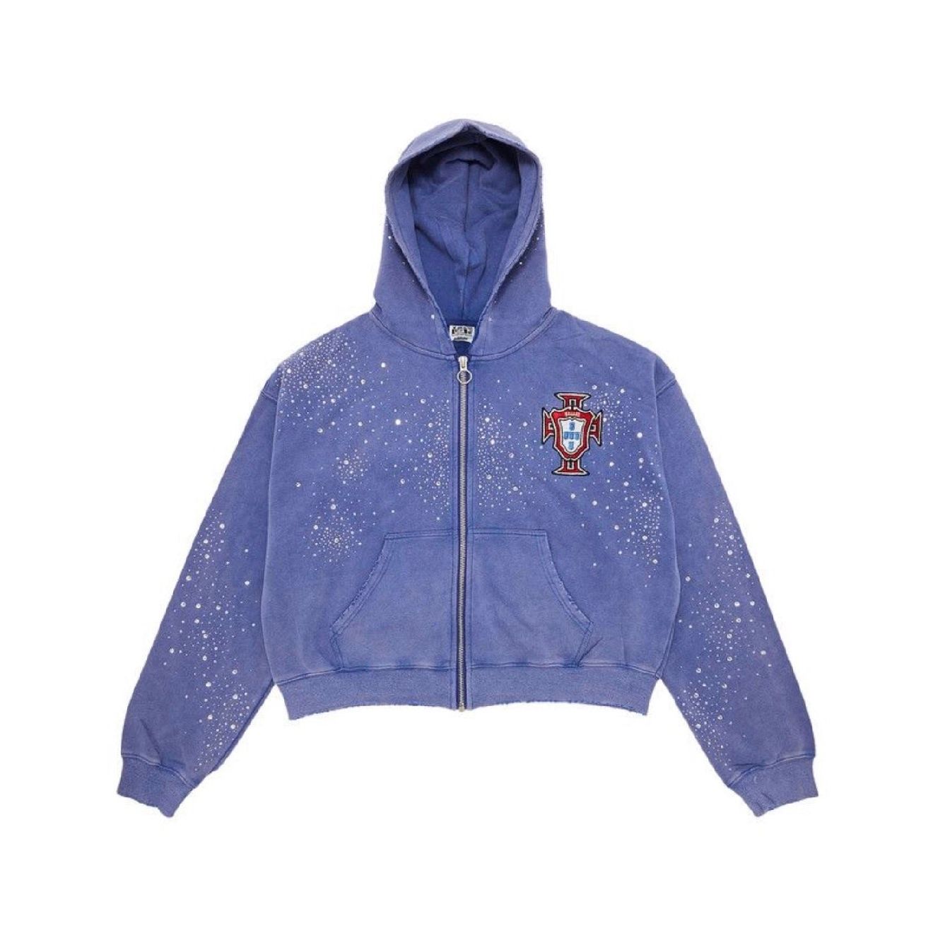 Vale Forever Sea Cluster Zip Up Hoodie Blue