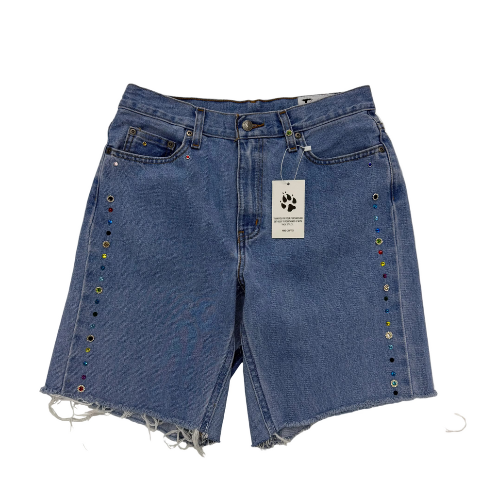 Kill by Foxx ‘Rhinestone’ Jean Shorts