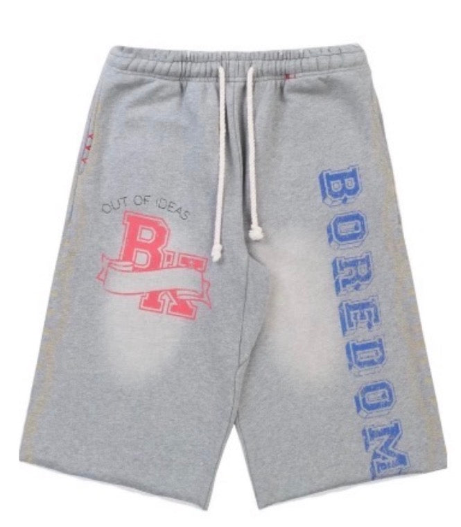 Boredom Kills Collegiate Shorts Grey
