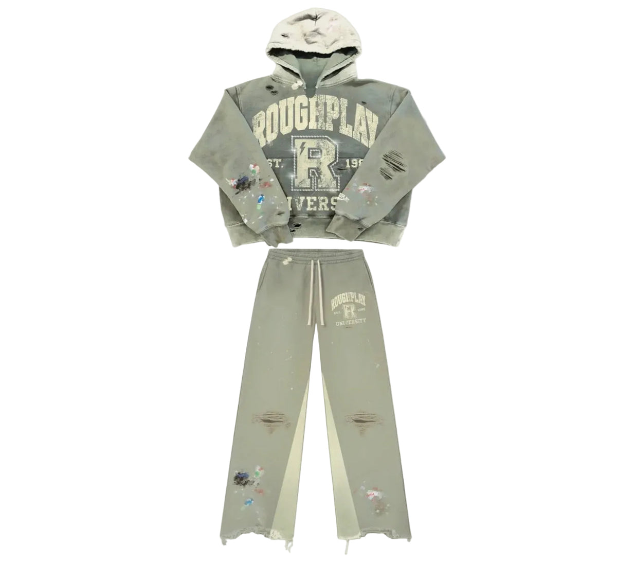 RoughPlay Olive Two Tone Sweatsuit