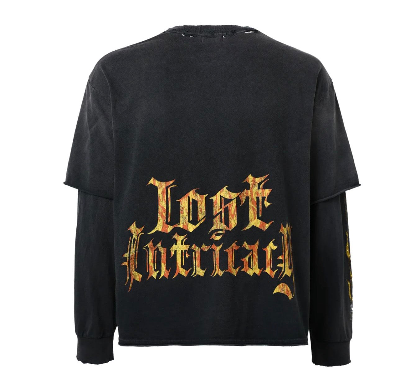 Lost Intricacy ‘Empire Flames’ Longsleeve Black/Yellow