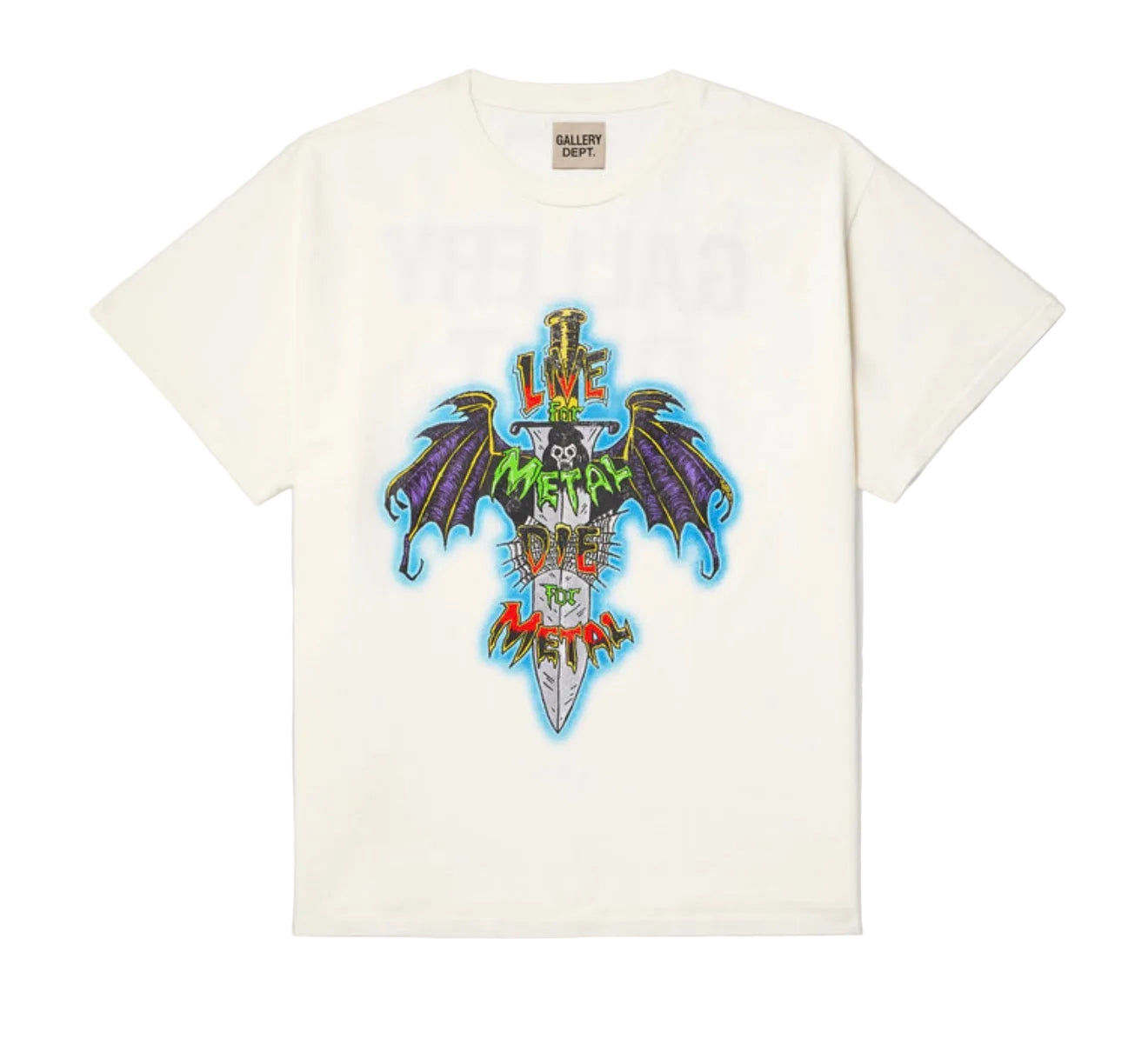 Gallery Dept Live For Metal Glitter Tee