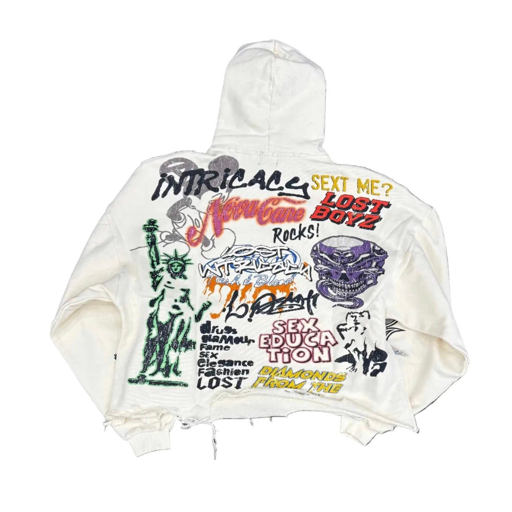 Lost Intricacy ‘All Over Print’ Zip Up Hoodie