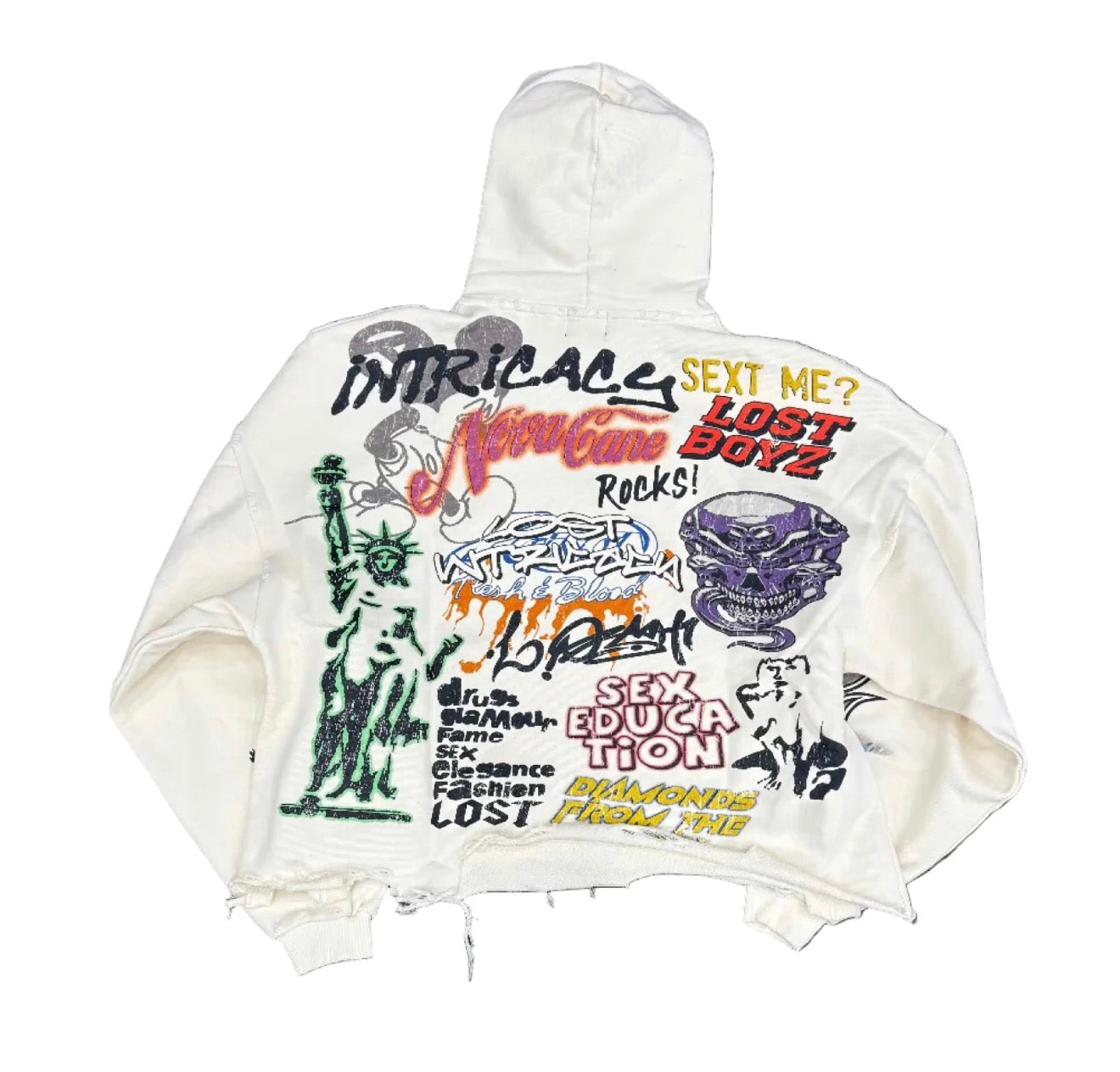 Lost Intricacy ‘All Over Print’ Zip Up Hoodie