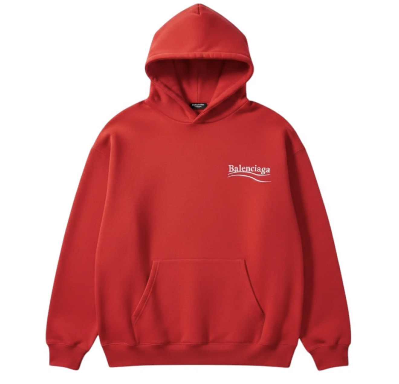 Balenciaga Campaign Logo Red Hoodie