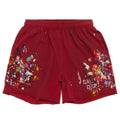 Gallery Dept ‘Paint Splattered’ Sweat Shorts Red