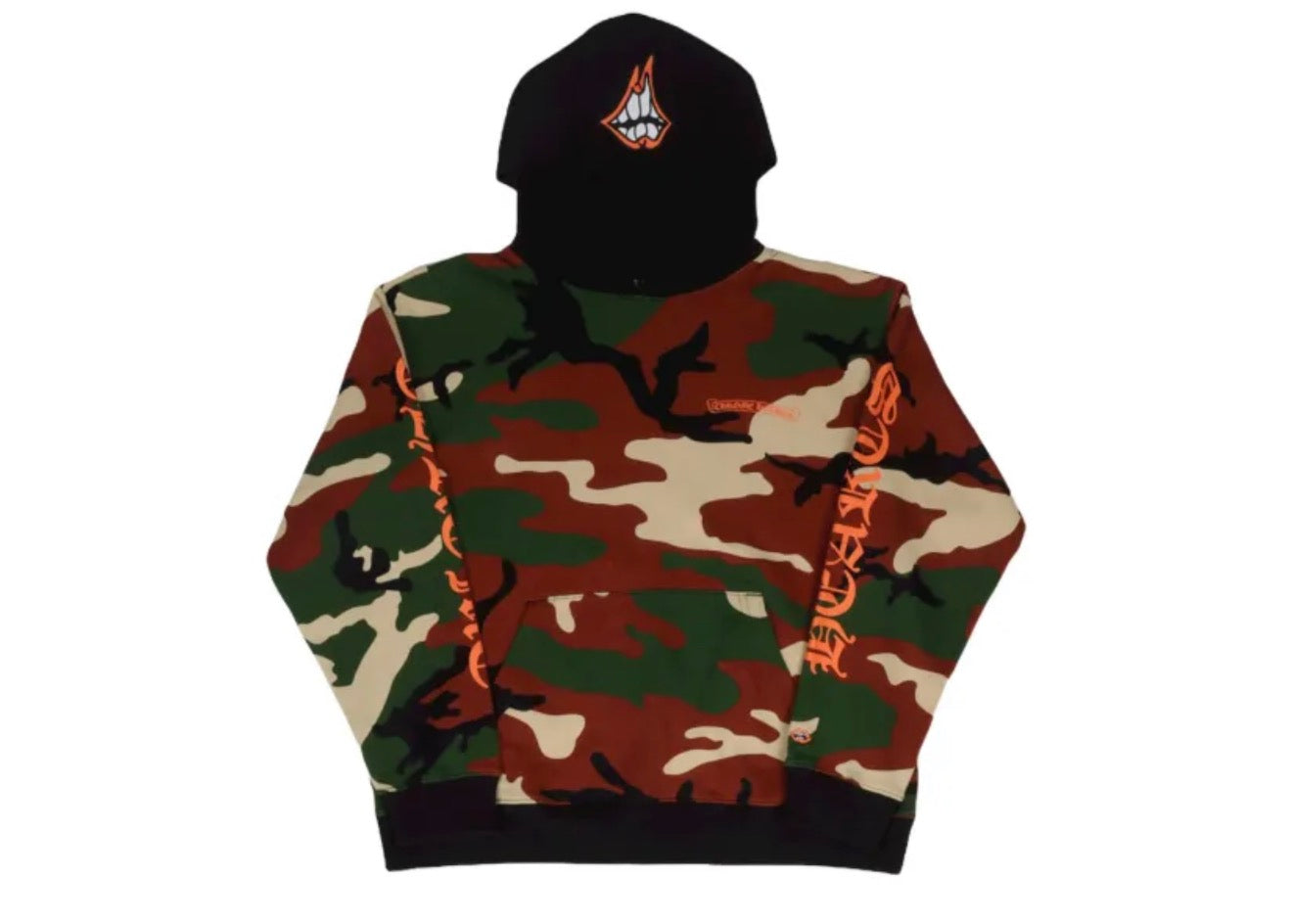 Chrome Hearts Matty Boy Caution Camo Pull Over Hoodie