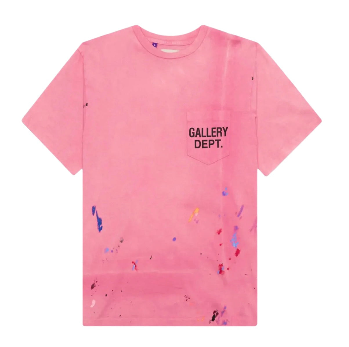 Gallery Dept Pink Paint Splatter Tee