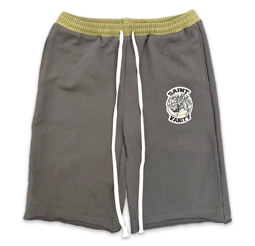 Saint Vanity Grey Uniform Sweat Shorts