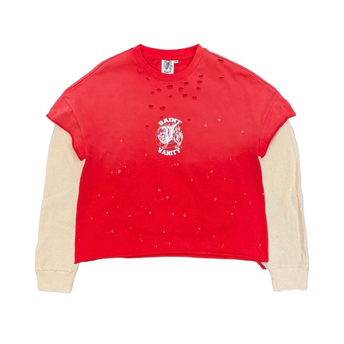 Saint Vanity Longsleeve Cut Off Thermal Red