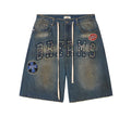 Vale Forever ‘Dream Rainbow’ Jean Shorts Blue