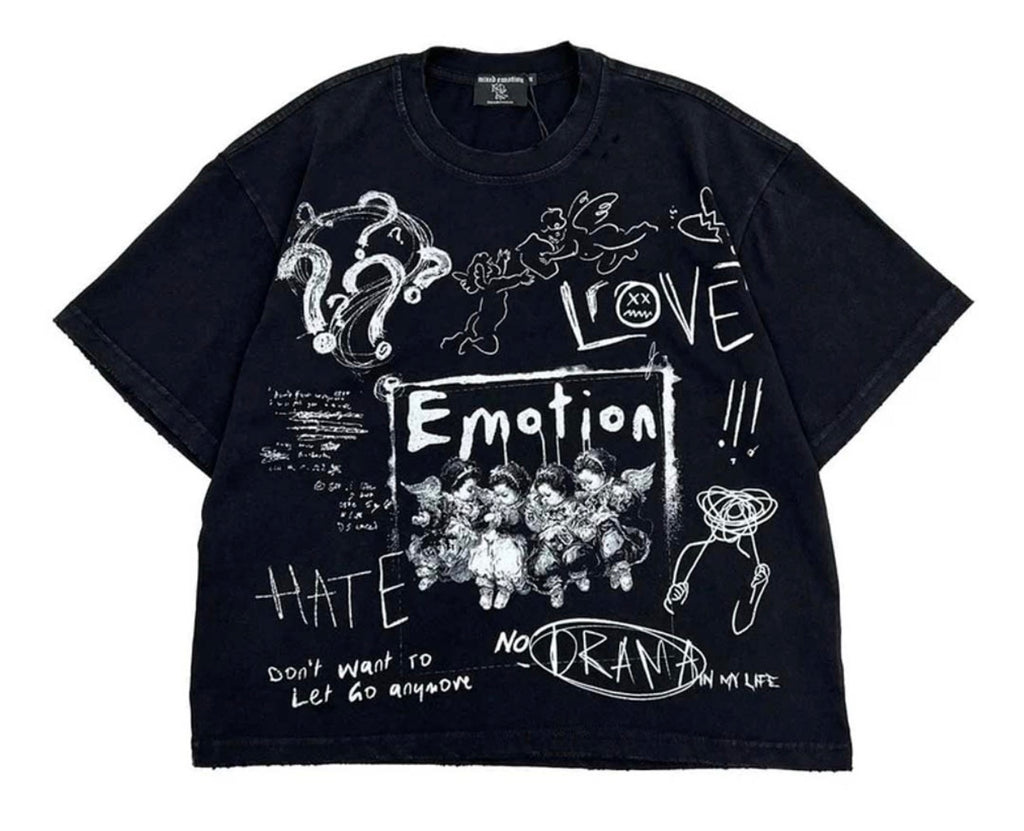 Mixed Emotions Black Chaos Tee