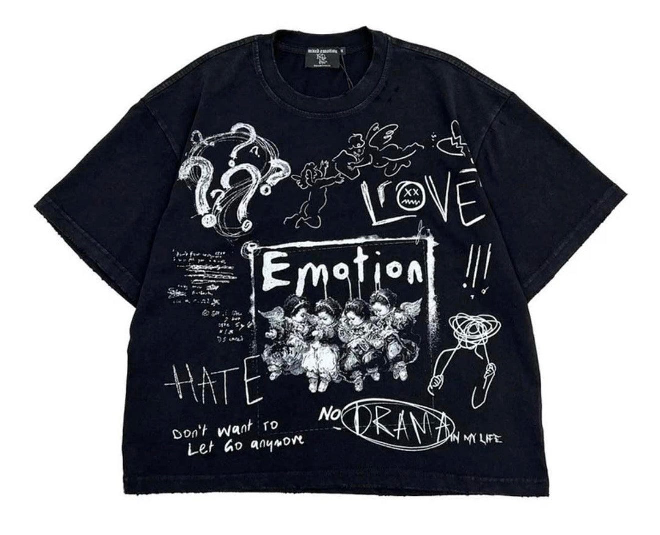 Mixed Emotions Black Chaos Tee