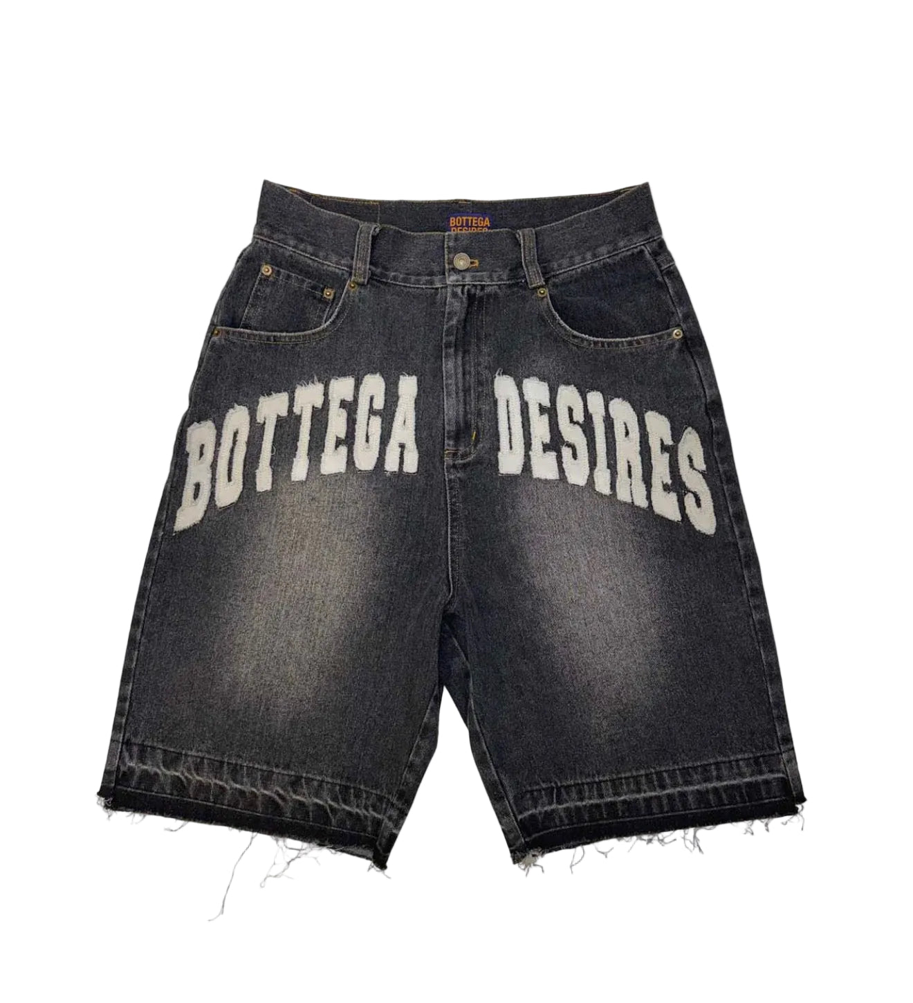 Bottega Desires Black Jean Shorts